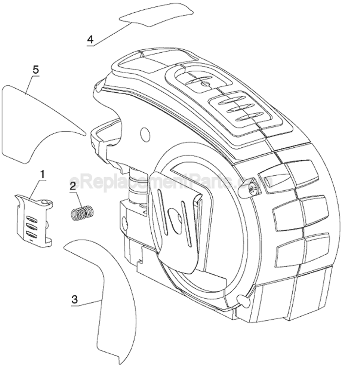 Page A Diagram and Parts List for BDTM250  Black and Decker Laser Level